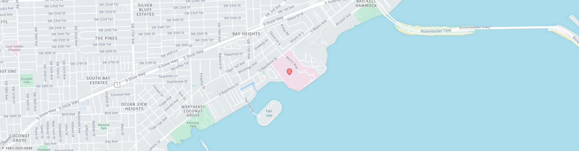 Location Map: 3683 South Miami Avenue Miami, FL 33133