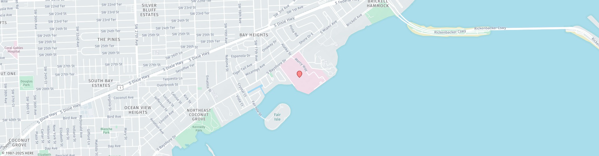 Location Map: 3683 South Miami Avenue Miami, FL 33133